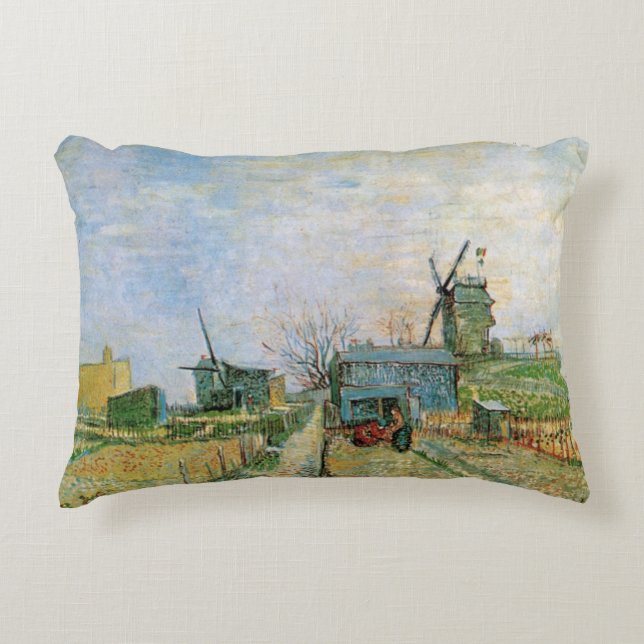 Vegetable Garden in Montmartre av Vincent van Gogh Prydnadskudde (Framsidan)