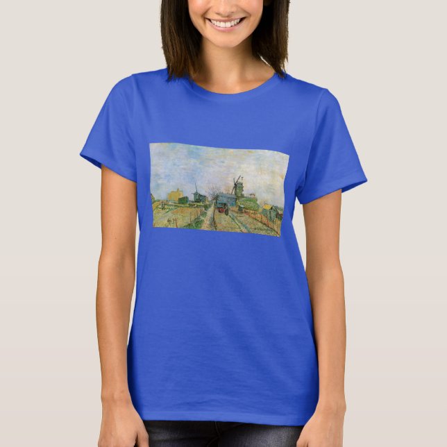Vegetable Garden in Montmartre av Vincent van Gogh T Shirt (Framsida)
