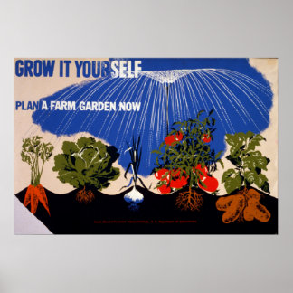 Vegetable Garden Vintage affisch