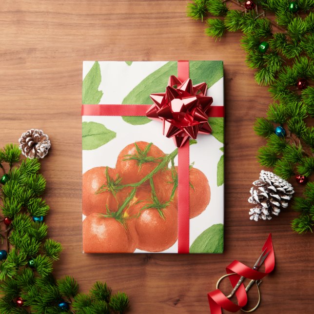 Vegetable Garden Wrapping Paper | Kitchen Gift Presentpapper (Julgåva)