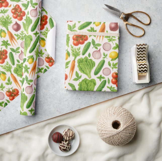 Vegetable Garden Wrapping Paper Presentpapper (Hantverk)