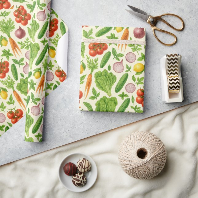 Vegetable Garden Wrapping Paper Presentpapper (Hantverk)