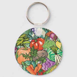 Vegetable Gardener Nyckelring