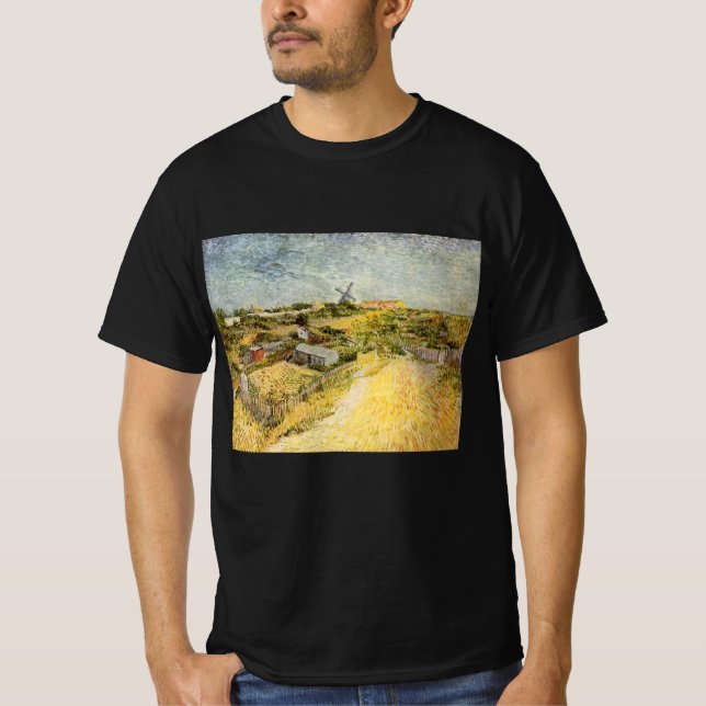 Vegetable Gardens, Montmartre av Vincent van Gogh T Shirt (Framsida)