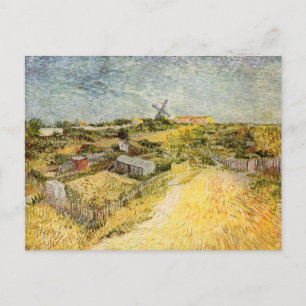 Vegetable Gardens, Montmartre av Vincent van Gogh Vykort