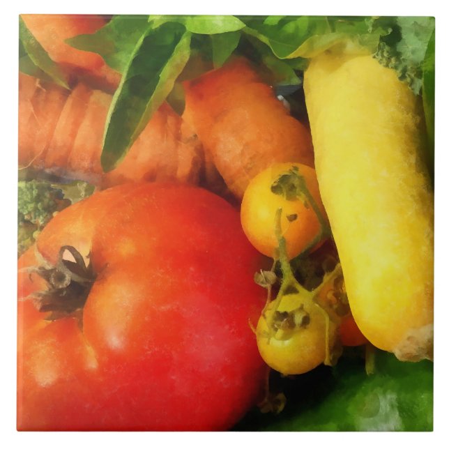 Vegetable Medley Kakelplatta (Framsidan)