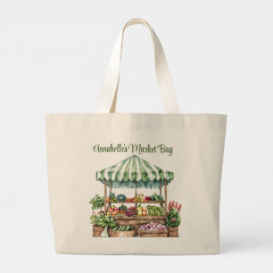 Vegetable stand Art Tote Bag Jumbo Tygkasse