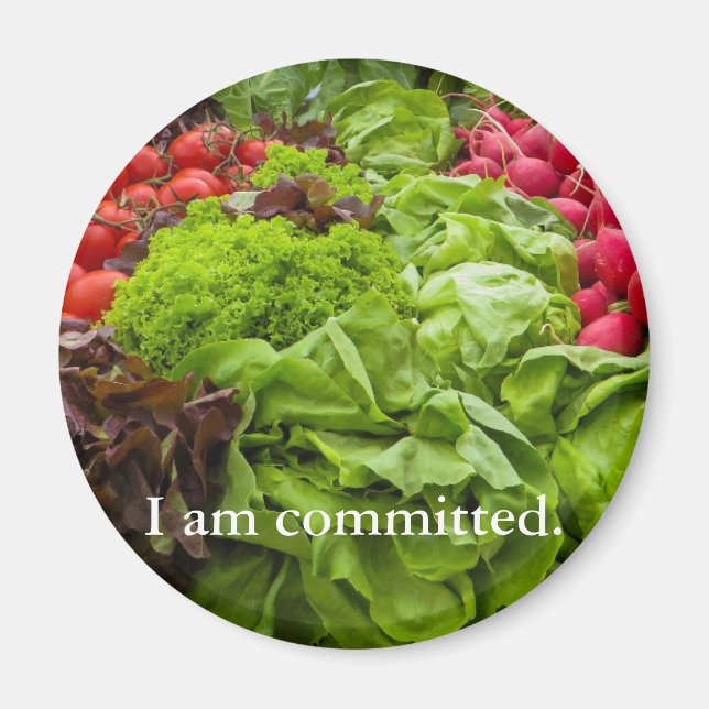 Vegetables åtagandemagnet magnet (Framsidan)