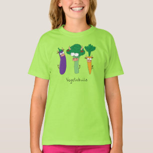 Vegetables Bulls Cute Kids Tecknad T Shirt
