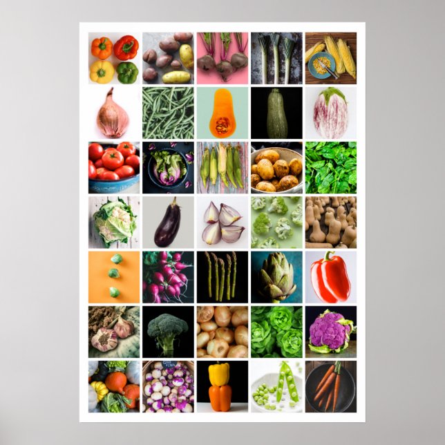 VEGETABLES Collage Poster (Framsidan)