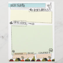 Vegetables gräns funky recept letterhead