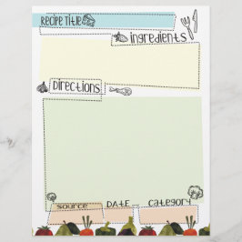 Vegetables gräns funky recept letterhead