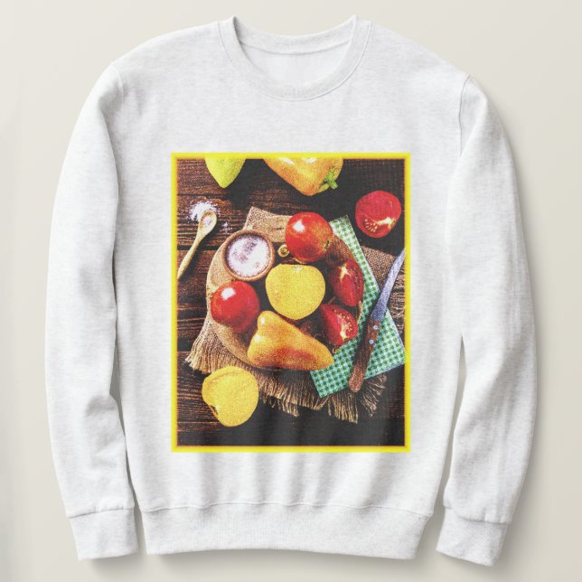 "Vegetables Homemade Salad" Cute Photo. Köp nu Lång Ärmad Tröja (Design framsida)
