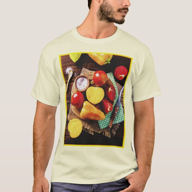 "Vegetables Homemade Salad" Cute Photo. Köp nu T Shirt (Framsida)