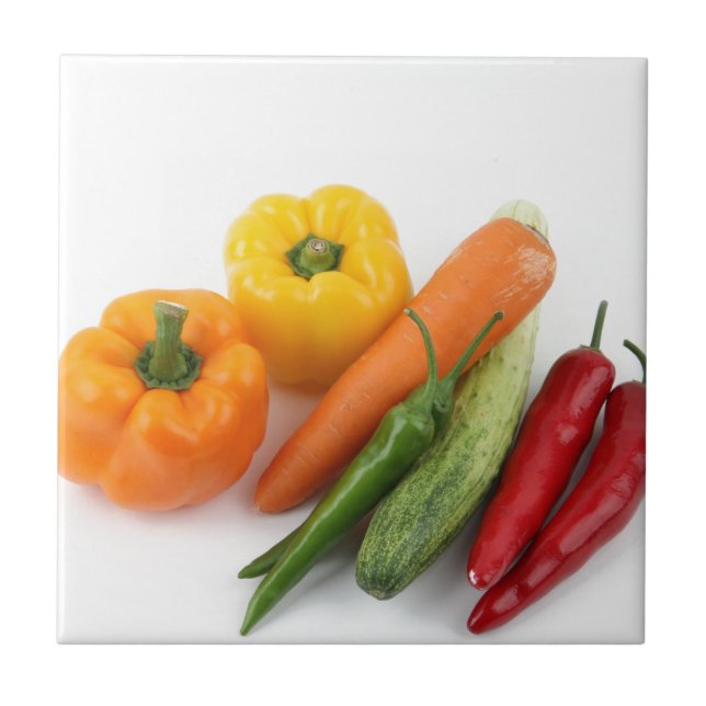 Vegetables. Kakelplatta (Framsidan)