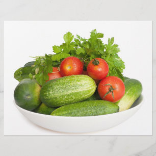 Vegetables på White Reklamblad