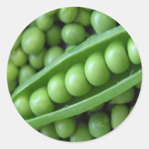 VEGETABLES PEAS RUNT KLISTERMÄRKE