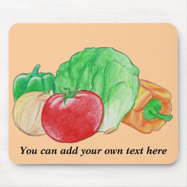 Vegetables Produca Mousepad Musmatta (Framsidan)