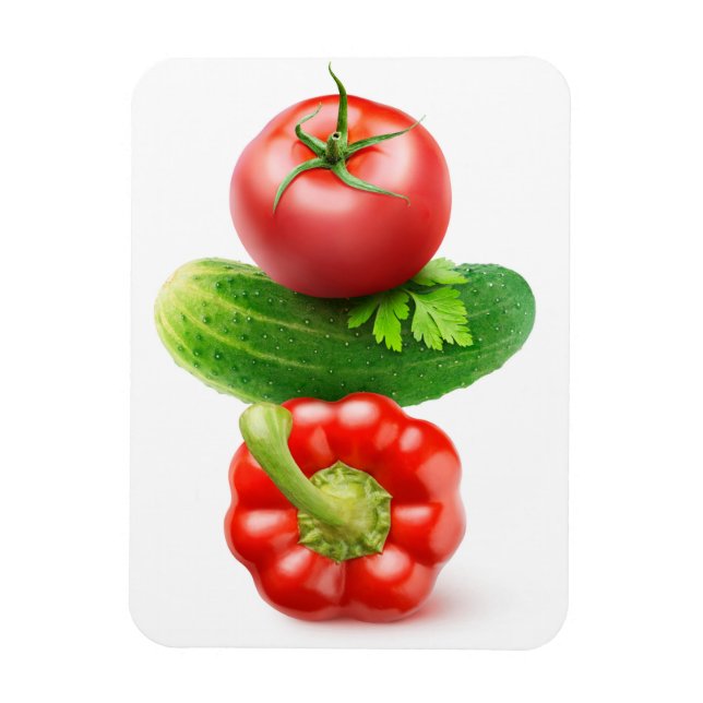 Vegetables pyramid magnet (Vertikal)