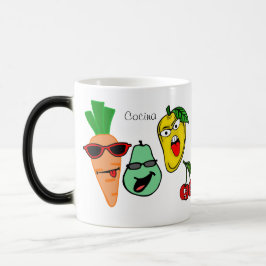 vegetales y frutas magisk mugg