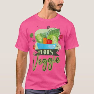 vegetarian 100 Veggie vegan veggie T Shirt