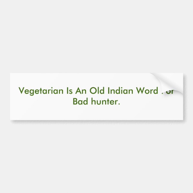 Vegetarian är ett gammalt indiskt ord för bildekal (Framsidan)