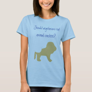 Vegetarian äter djura smällare? tee shirt