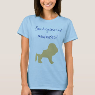 Vegetarian äter djura smällare? tee shirt