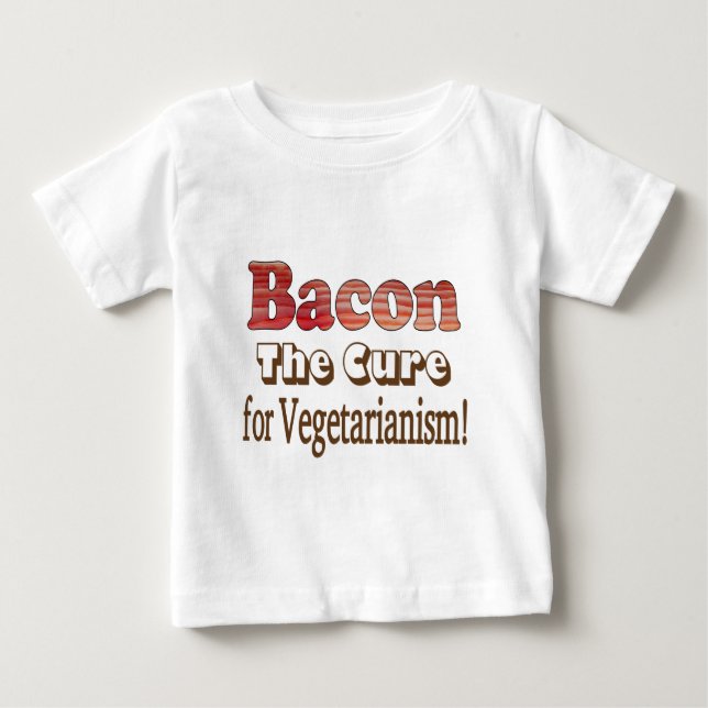 Vegetarian Bacon Tee Shirt (Framsida)