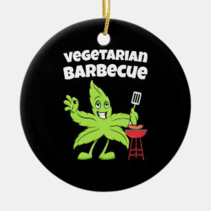 Vegetarian Barbecue Julgransprydnad Keramik