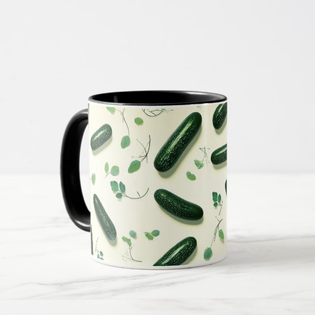 Vegetarian Coola Grönt Fresh Cucumber Mugg (Framsida vänster)