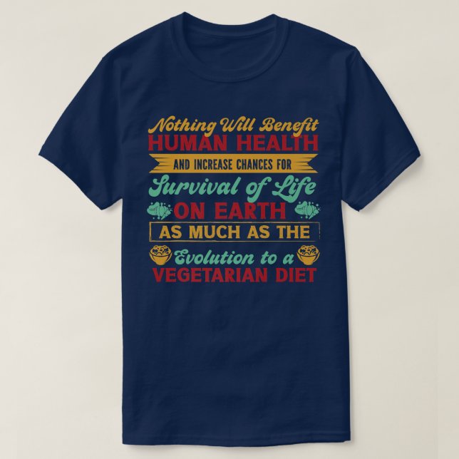 Vegetarian diet Premium T-Shirt (Design framsida)