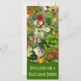 Vegetarian Dinner Inbjudningar