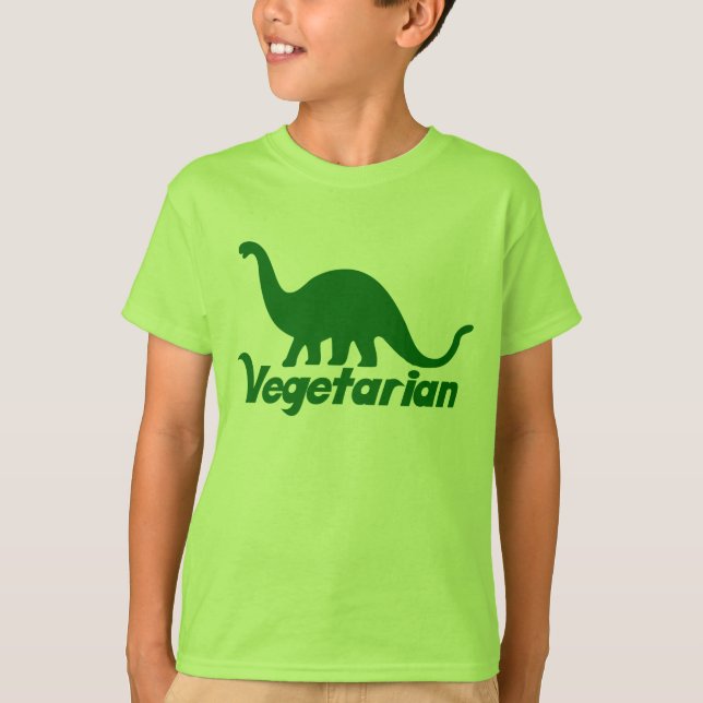 Vegetarian Dinosaur T-shirt (Framsida)