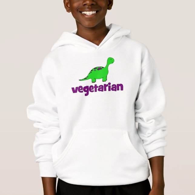 Vegetarian - Dinosaurdesign T-shirt (Framsida)
