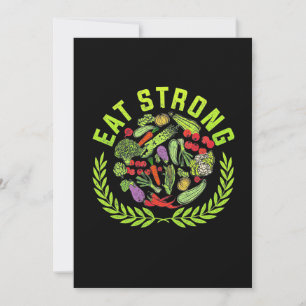 Vegetarian Eat Strong Inbjudningar