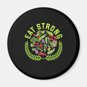 Vegetarian Eat Strong Magnet