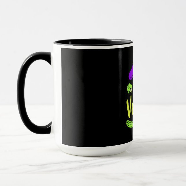 Vegetarian Eat Veggies Mugg (Vänster)