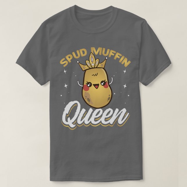 Vegetarian Food Spud Muffin Vegan Recipe Veggie T Shirt (Design framsida)