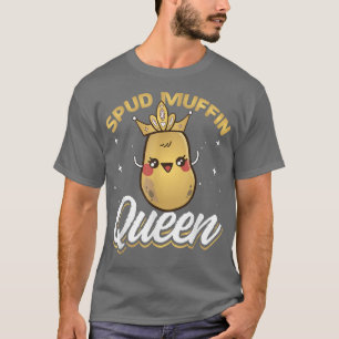 Vegetarian Food Spud Muffin Vegan Recipe Veggie T- T Shirt