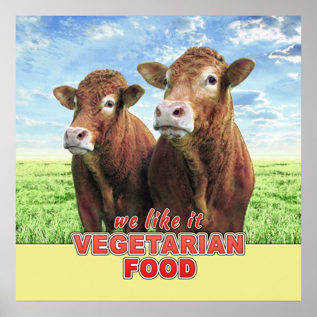 VEGETARIAN FOOD vi gillar Poster (Framsidan)
