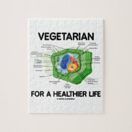 Vegetarian för ett mer sund liv (växtcellen) pussel