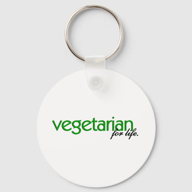 Vegetarian for Life Nyckelring (Framsida)