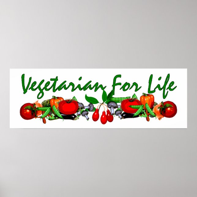 Vegetarian for Life Poster (Framsidan)