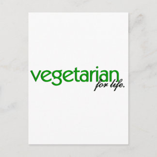 Vegetarian for Life Vykort