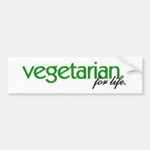 Vegetarian för liv bildekal