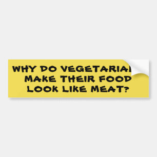 Vegetarian gör mat att se likt kött bildekal