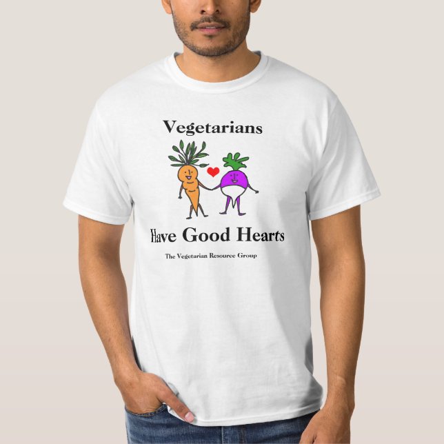 Vegetarian har bra hjärtautslagsplats 2 t-shirt (Framsida)