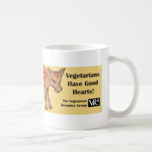 Vegetarian har bra hjärtor! Mugg