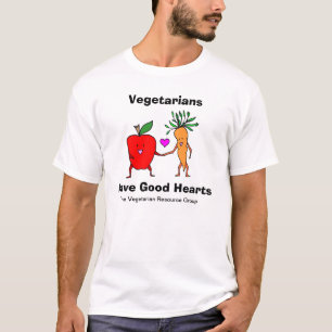 Vegetarian har den bra hjärtautslagsplatsen tee shirt
